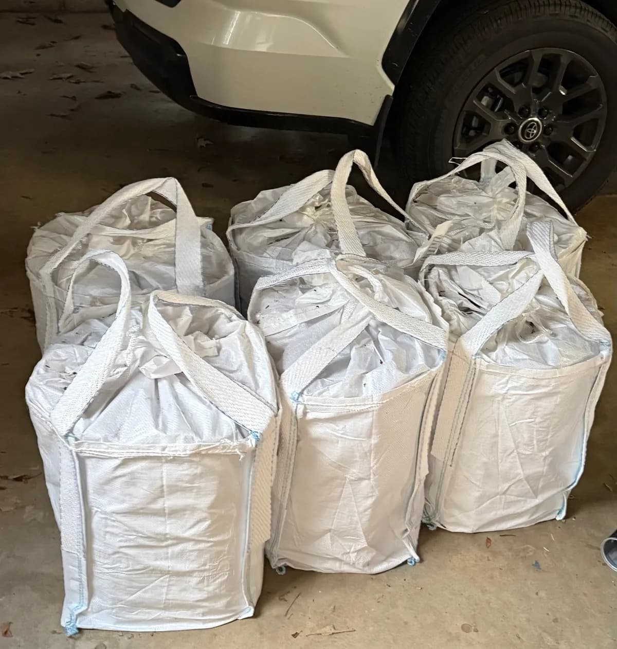 Ember Prime firewood bags delivered to garage