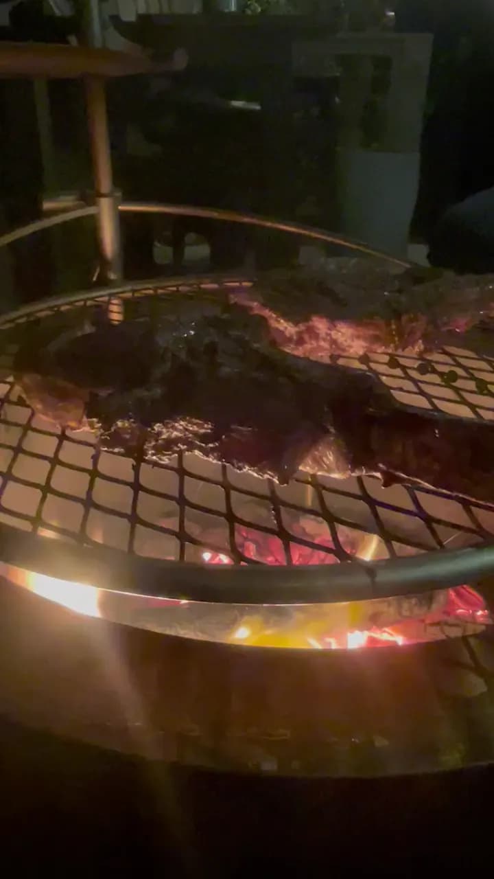 Cooking tomahawks with Ember Prime wood
